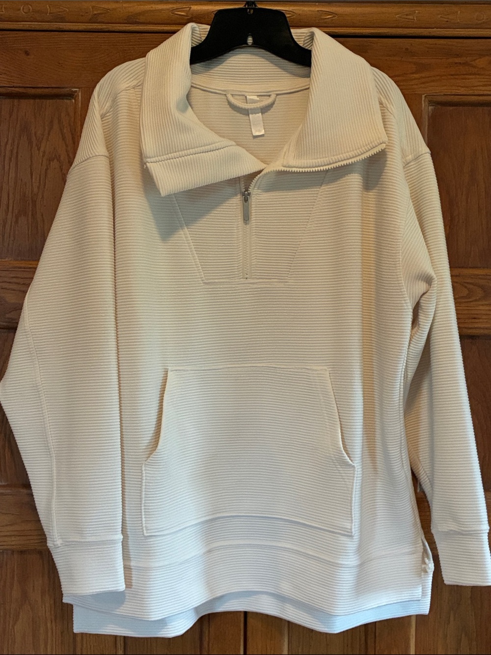 Zella Kickback Ottoman Half-Zip Tunic Sweatshirt Size L